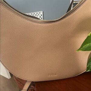 Furla Tan Leather Hobo Bag